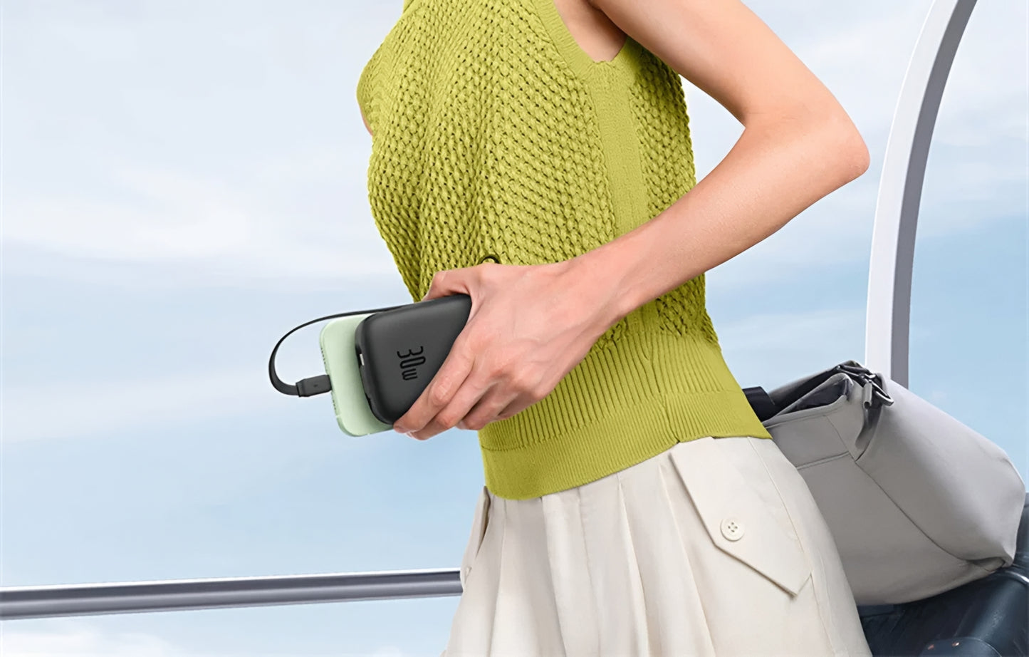 Externí baterie Baseus Qpow2, 20000mAh, 30W, QC + PD, 1 x USB-A - 3 x USB-C, Černá P10055009113-00