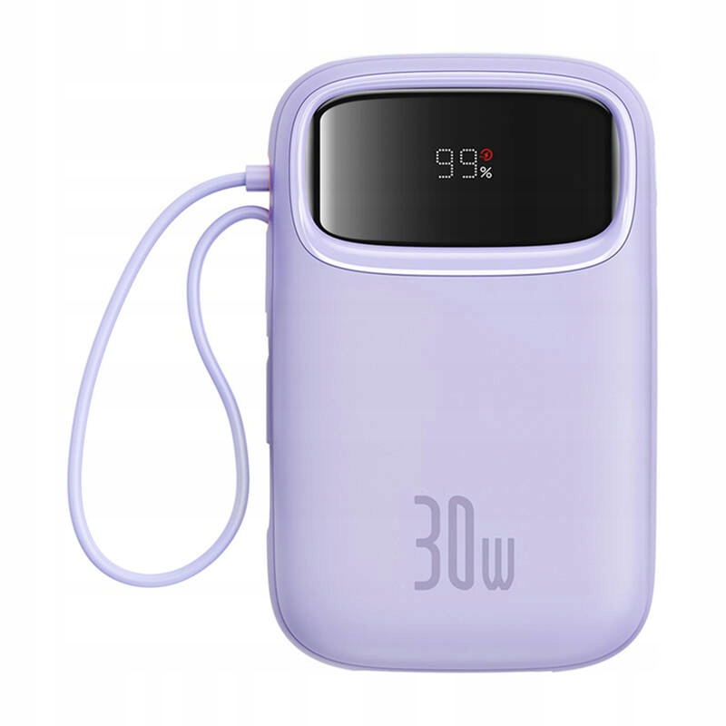 Externí baterie Baseus Qpow2, 10000mAh, 30W, QC + PD, 1 x USB-A - 3 x USB-C, Fialová P10055008513-00