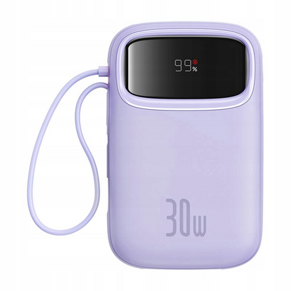 Externí baterie Baseus Qpow2, 10000mAh, 30W, QC + PD, 1 x USB-A - 3 x USB-C, Fialová P10055008513-00
