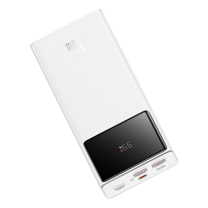 Externí baterie Baseus Star Lord, 20000mAh, 30W, QC + PD, 1 x USB-C - 2 x USB-A, Bílá P10022904213-00