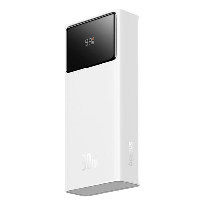 Externí baterie Baseus Star Lord, 20000mAh, 30W, QC + PD, 1 x USB-C - 2 x USB-A, Bílá P10022904213-00