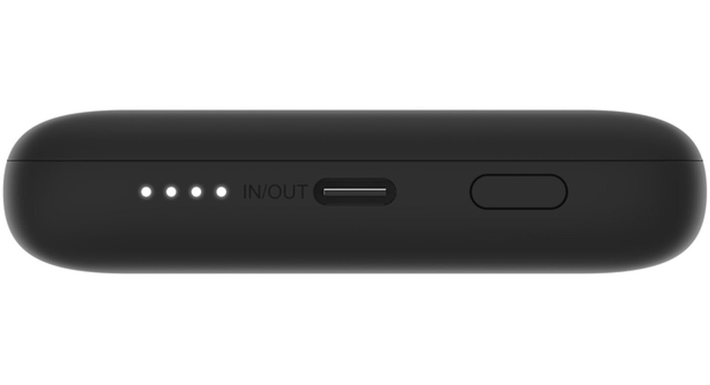 Belkin BoostCharge Plus External Battery, 10000mAh, 23W, QC + PD, 1 x Lightning - 2 x USB-C, Black BPB006btBLK