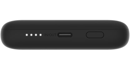 Belkin BoostCharge Plus External Battery, 10000mAh, 23W, QC + PD, 1 x Lightning - 2 x USB-C, Black BPB006btBLK