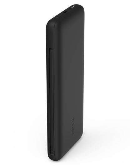 Belkin BoostCharge Plus External Battery, 10000mAh, 23W, QC + PD, 1 x Lightning - 2 x USB-C, Black BPB006btBLK