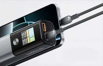 Externí baterie BlitzWolf BW-P23, 14000mAh, 100W, QC + PD, 1 x USB-A - 1 x USB-C, Šedá
