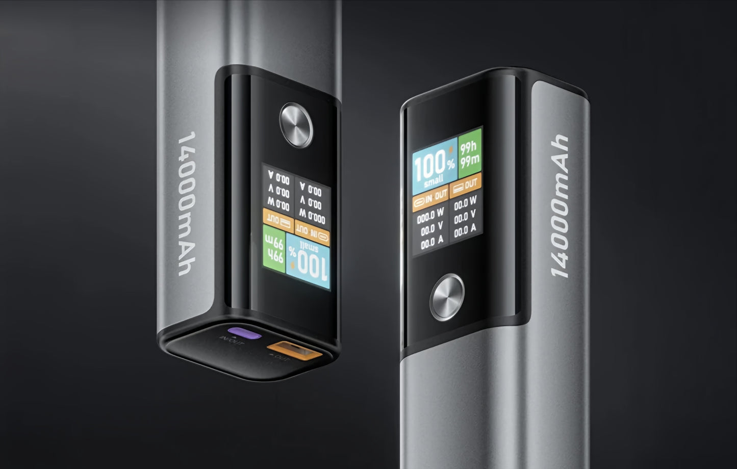 Externí baterie BlitzWolf BW-P23, 14000mAh, 100W, QC + PD, 1 x USB-A - 1 x USB-C, Šedá