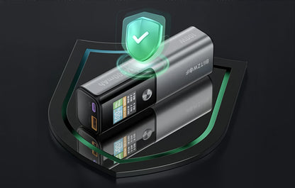 Externí baterie BlitzWolf BW-P23, 14000mAh, 100W, QC + PD, 1 x USB-A - 1 x USB-C, Šedá