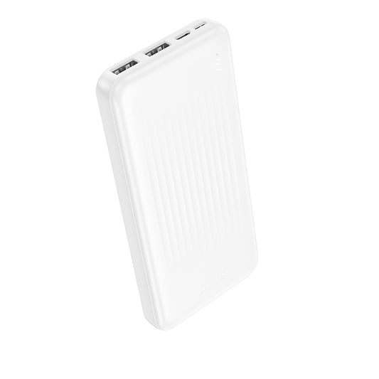 Externí baterie Borofone BJ78 Clever, 10000mAh, 10W, 2 x USB-A, bílá