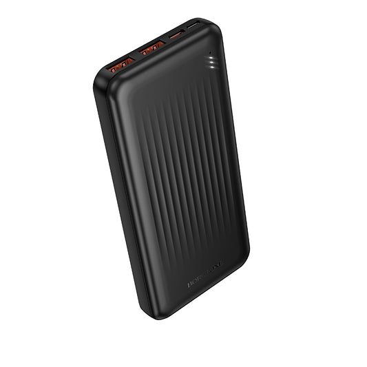 Externí baterie Borofone BJ80A Clever, 10000mAh, 22.5W, QC + PD, 1 x USB-C - 2 x USB-A, Černá