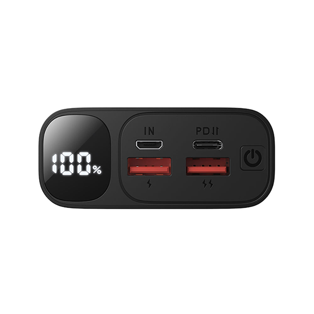 Externí baterie BWOO BO-P44, 20000mAh, 22.5W, QC + PD, 1 x USB-C - 2 x USB-A, Černá