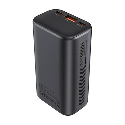 Externí baterie Choetech B701, 10000mAh, 30W, QC + PD, 1 x USB-A - 2 x USB-C, Černá