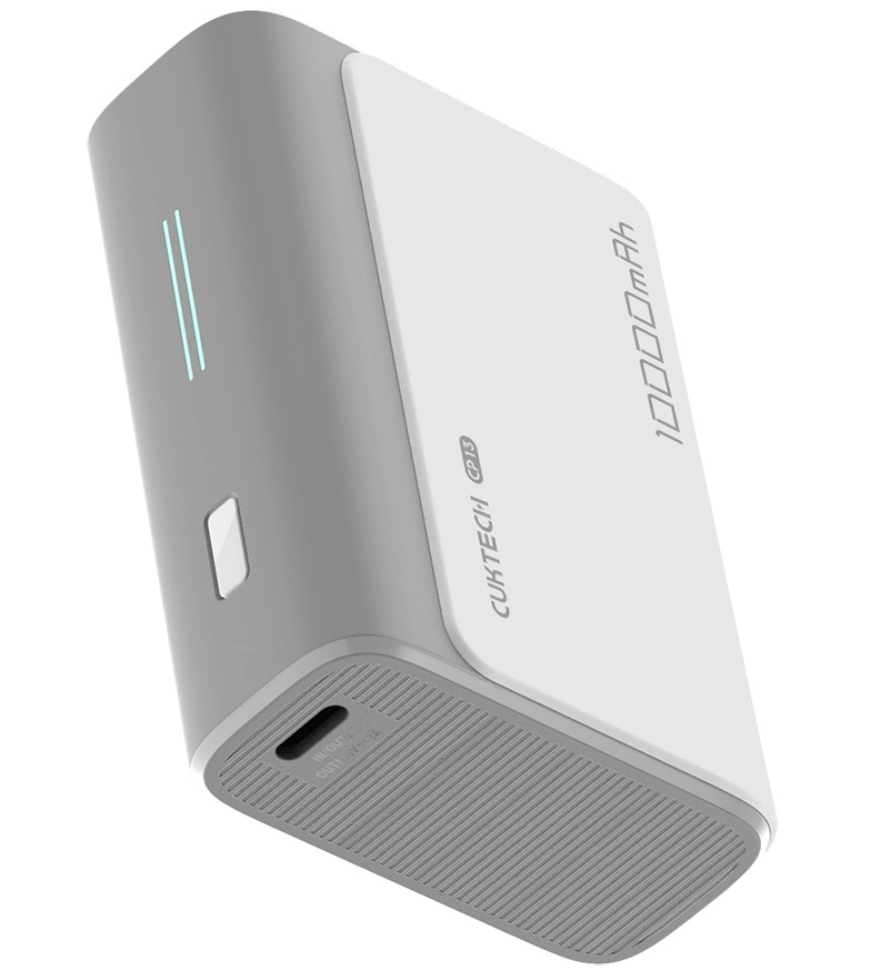 Externí baterie Cuktech CP13, 10000mAh, 30W, QC + PD, 1 x USB-A - 1 x USB-C, Šedá