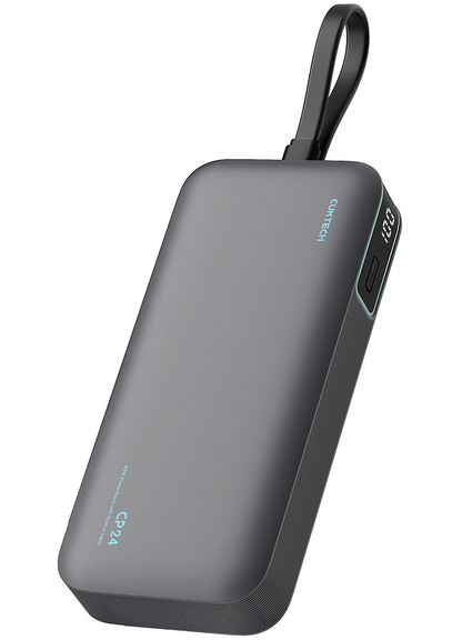 Externí baterie Cuktech LPB200N, 20000mAh, 40W, QC + PD, 1 x USB-A - 2 x USB-C, černá