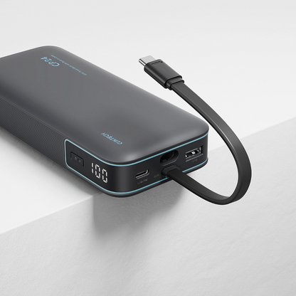 Externí baterie Cuktech LPB200N, 20000mAh, 40W, QC + PD, 1 x USB-A - 2 x USB-C, černá