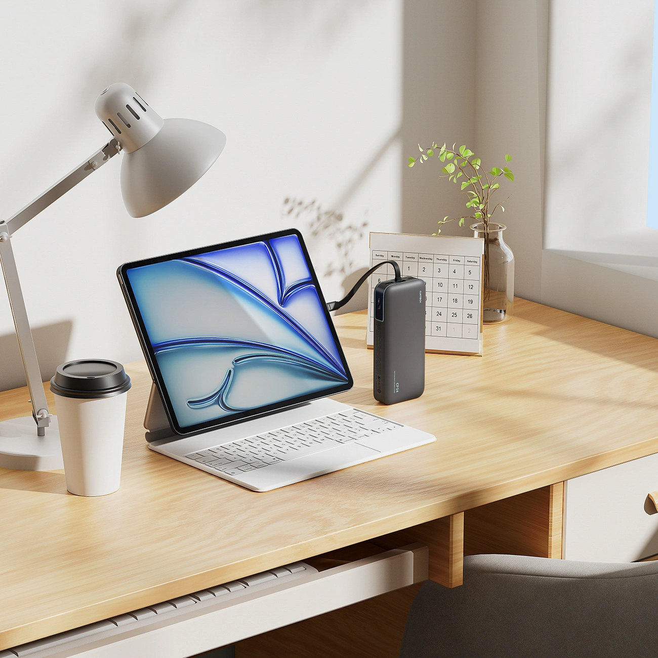 Externí baterie Cuktech LPB200N, 20000mAh, 40W, QC + PD, 1 x USB-A - 2 x USB-C, černá