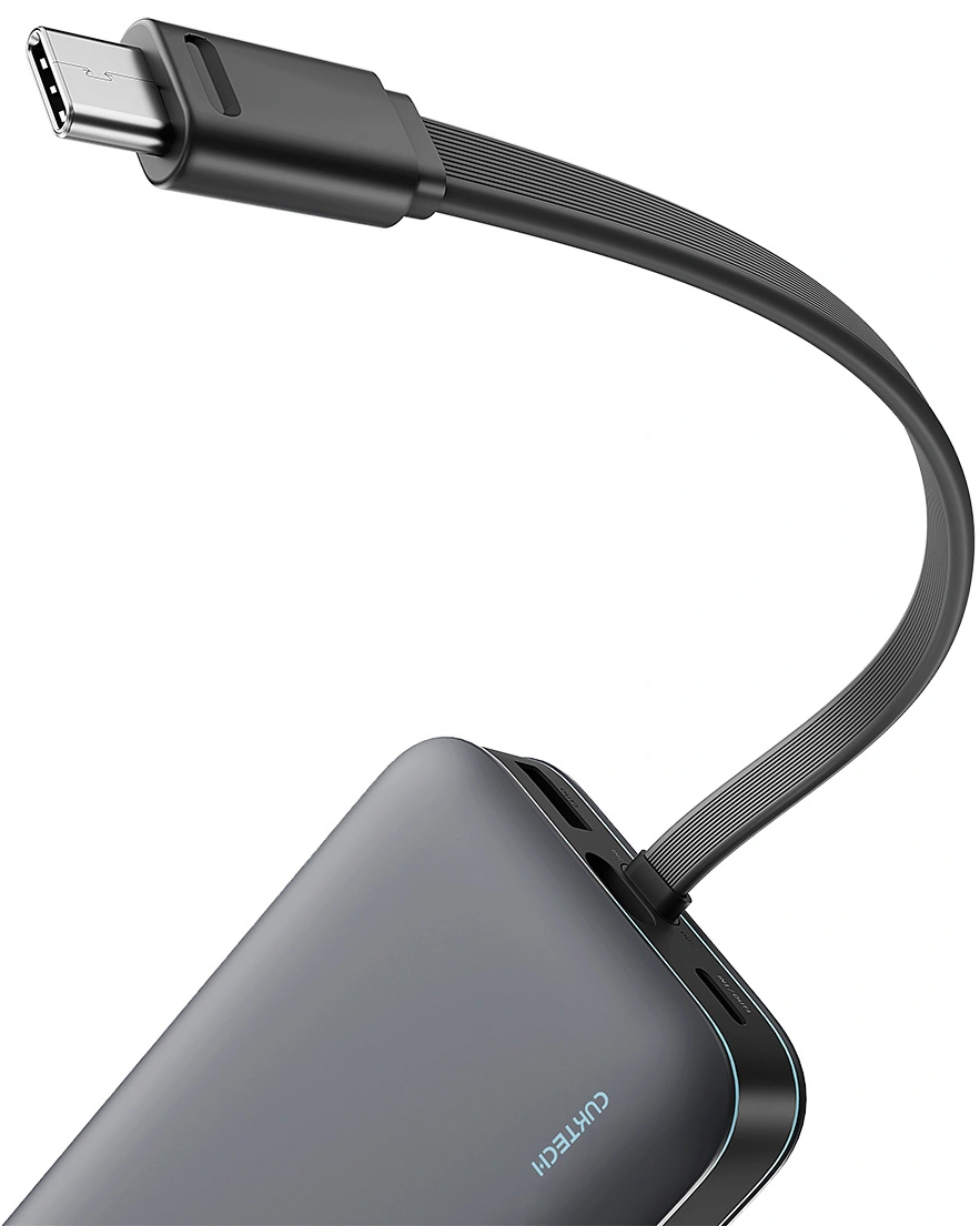 Externí baterie Cuktech LPB200N, 20000mAh, 40W, QC + PD, 1 x USB-A - 2 x USB-C, černá