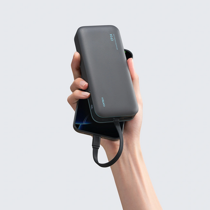 Externí baterie Cuktech LPB200N, 20000mAh, 40W, QC + PD, 1 x USB-A - 2 x USB-C, černá