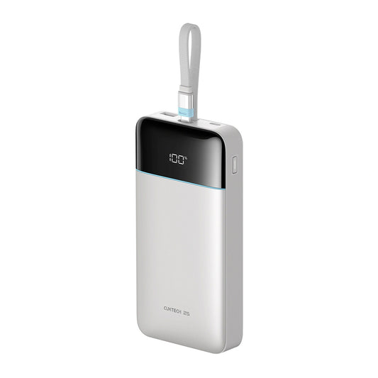 Powerbanka Cuktech LPB252N, 25 000 mAh, 120 W, QC + PD, 1× USB-A – 2× USB-C, bílá