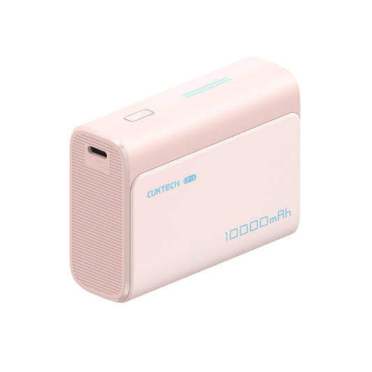 Externí baterie Cuktech CP13, 10000mAh, 30W, QC + PD, 1 x USB-A - 1 x USB-C, Růžová CUK0PB100DPK
