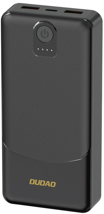 Externí baterie Dudao K10, 10000mAh, 12W, 2 x USB-A, Černá