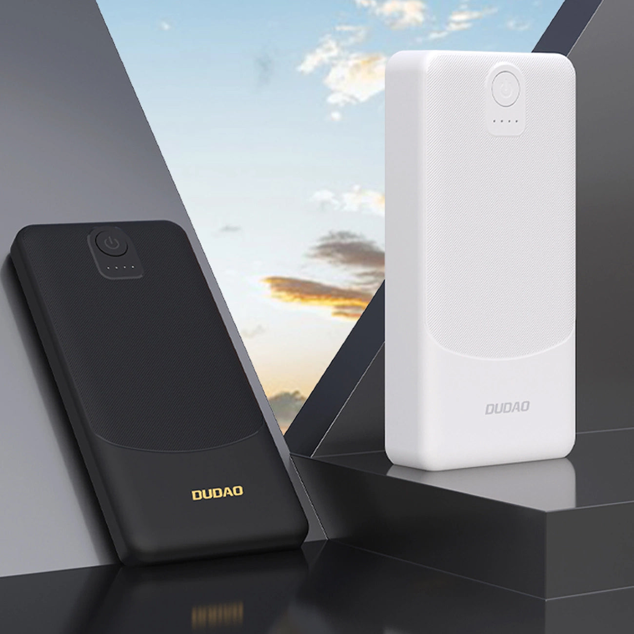 Externí baterie Dudao K10, 10000mAh, 12W, 2 x USB-A, Černá