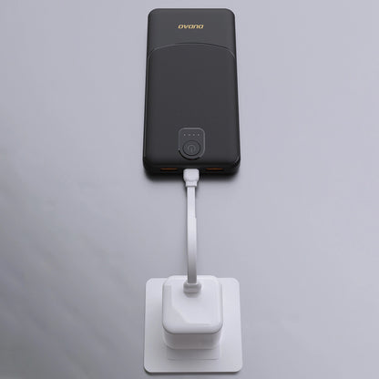 Externí baterie Dudao K10, 10000mAh, 12W, 2 x USB-A, Černá