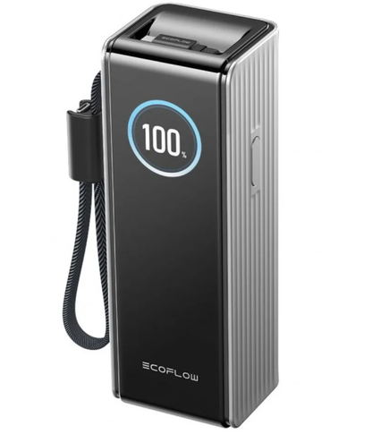 Externí baterie EcoFlow Rapid, 25000mAh, 170W, QC + PD, 1 x USB-A - 3 x USB-C, šedá