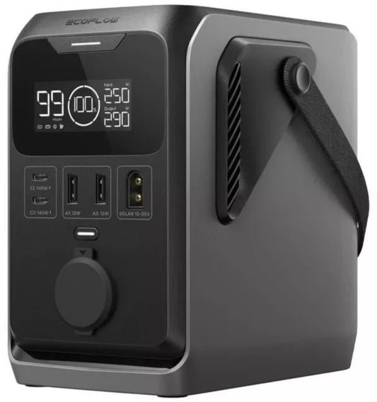 Externí baterie EcoFlow Trail 300, 90000mAh, 300W, PD, 1 x rozšíření zapalovače - 2 x USB-A - 2 x USB-C, černá EF-TRAIL300-N