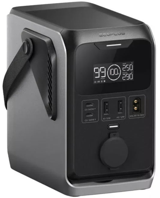 Externí baterie EcoFlow Trail 300, 90000mAh, 300W, PD, 1 x rozšíření zapalovače - 2 x USB-A - 2 x USB-C, černá EF-TRAIL300-N