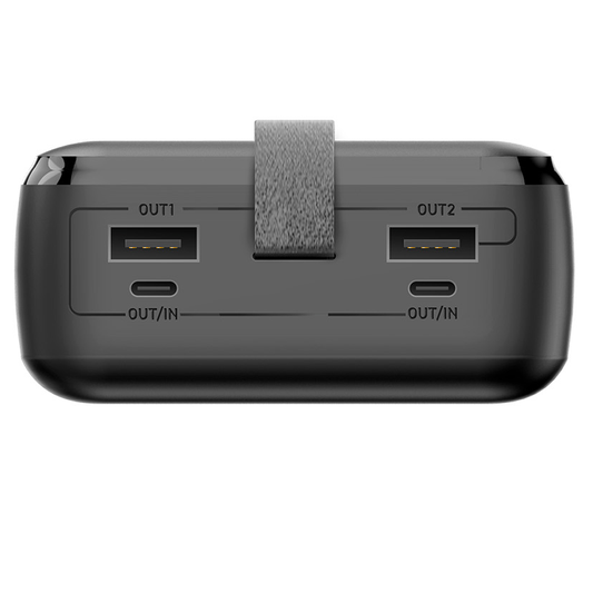 Externí baterie Forever TB-400, 20000mAh, 65W, QC + PD, 2 x USB-A - 2 x USB-C, černá