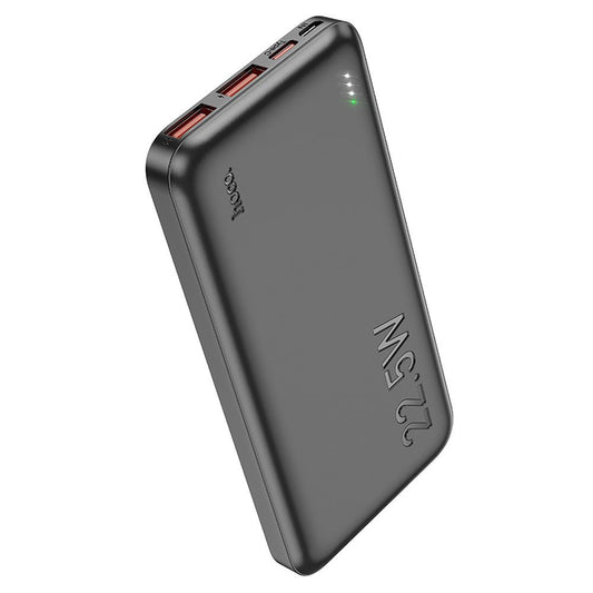 Externí baterie HOCO J101, 10000mAh, 22.5W, QC + PD, 1 x USB-C - 2 x USB-A, Černá