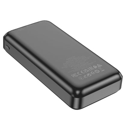 Externí baterie HOCO J101A, 20000mAh, 22.5W, QC + PD, 1 x USB-C - 2 x USB-A, Černá
