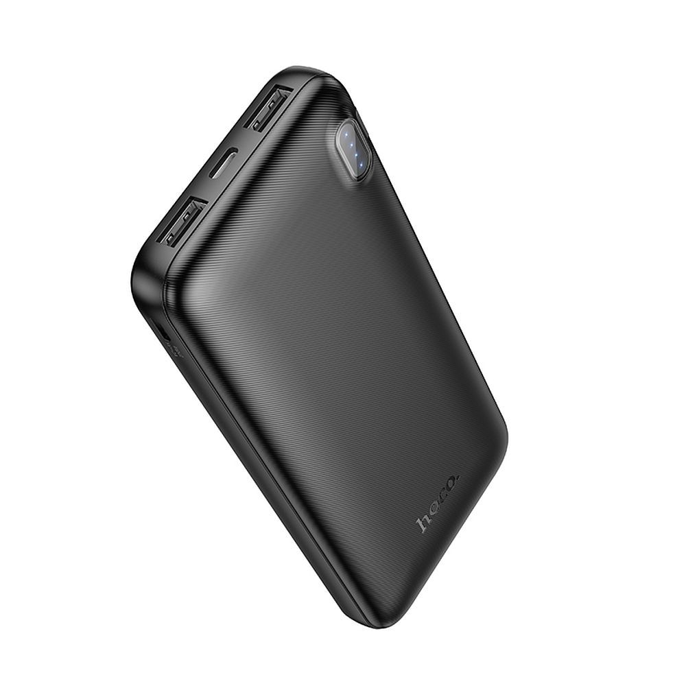 Externí baterie HOCO J128, 10000mAh, 10W, 2 x USB-A, Černá
