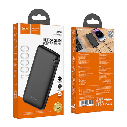 Externí baterie HOCO J128, 10000mAh, 10W, 2 x USB-A, Černá
