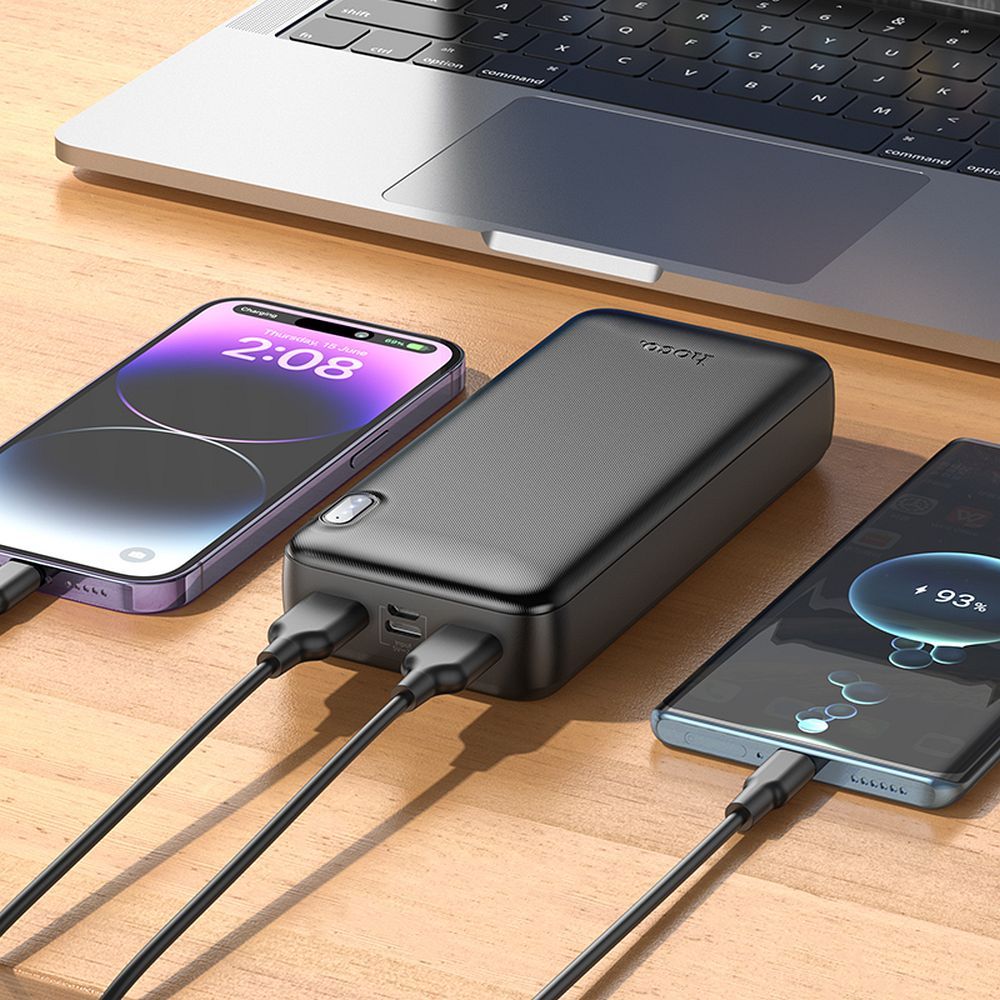 Externí baterie HOCO J128A, 20000mAh, 10W, 2 x USB-A, černá