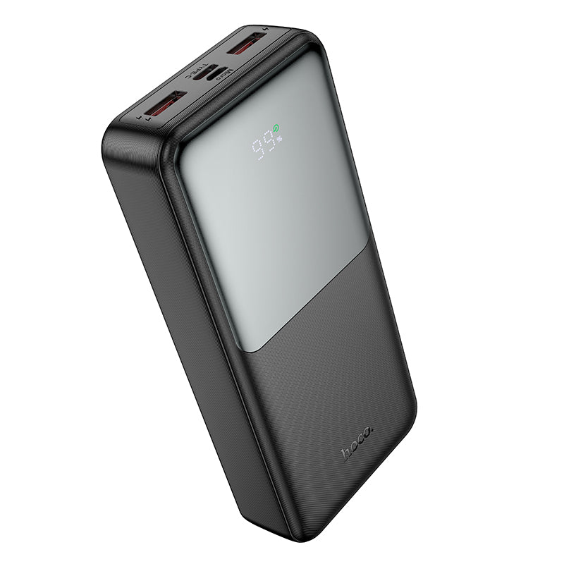 Externí baterie HOCO J136A, 20000mAh, 22.5W, QC + PD, 1 x USB-C - 2 x USB-A, Černá