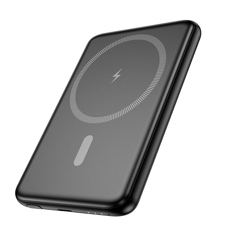Externí baterie HOCO Wireless J140A, 5000mAh, 20W, PD + QI, 1 x USB-C, Černá