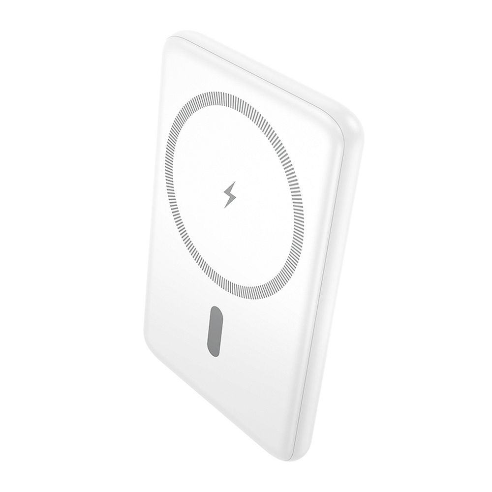Bezdrátová externí baterie HOCO J140A, 5000mAh, 20W, PD + QI, 1 x USB-C, bílá