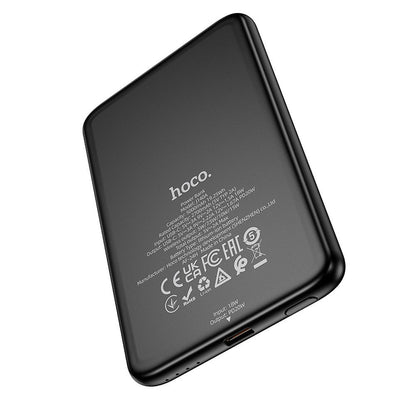 Externí baterie HOCO Wireless J140A, 5000mAh, 20W, PD + QI, 1 x USB-C, Černá