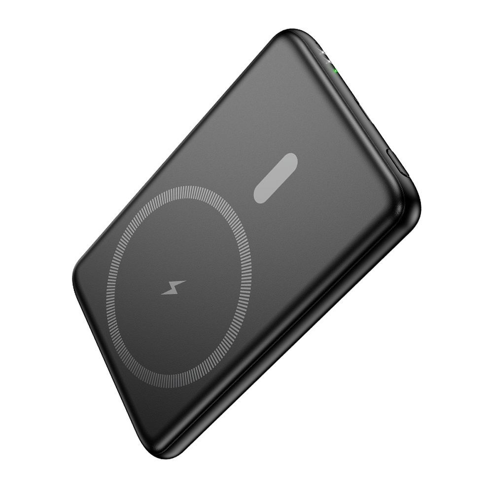 Externí baterie HOCO Wireless J140A, 5000mAh, 20W, PD + QI, 1 x USB-C, Černá