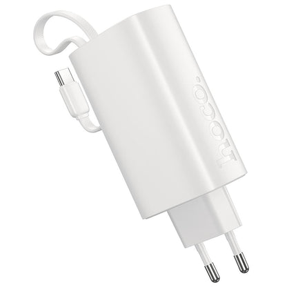 Powerbanka HOCO J148 2v1, 5000 mAh, 20 W, PD, 2× USB-C, bílá