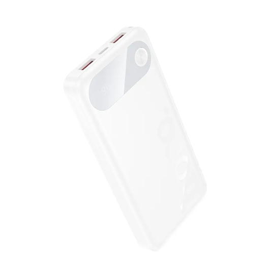 Externí baterie HOCO J154, 10000mAh, 22,5W, QC + PD, 1 x USB-C - 2 x USB-A, bílá