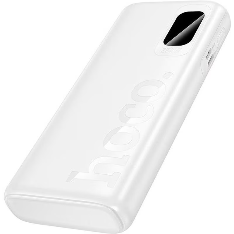 Externí baterie HOCO J158 Pro Runner, 10000mAh, 22,5W, QC + PD, 1 x USB-C - 2 x USB-A, bílá