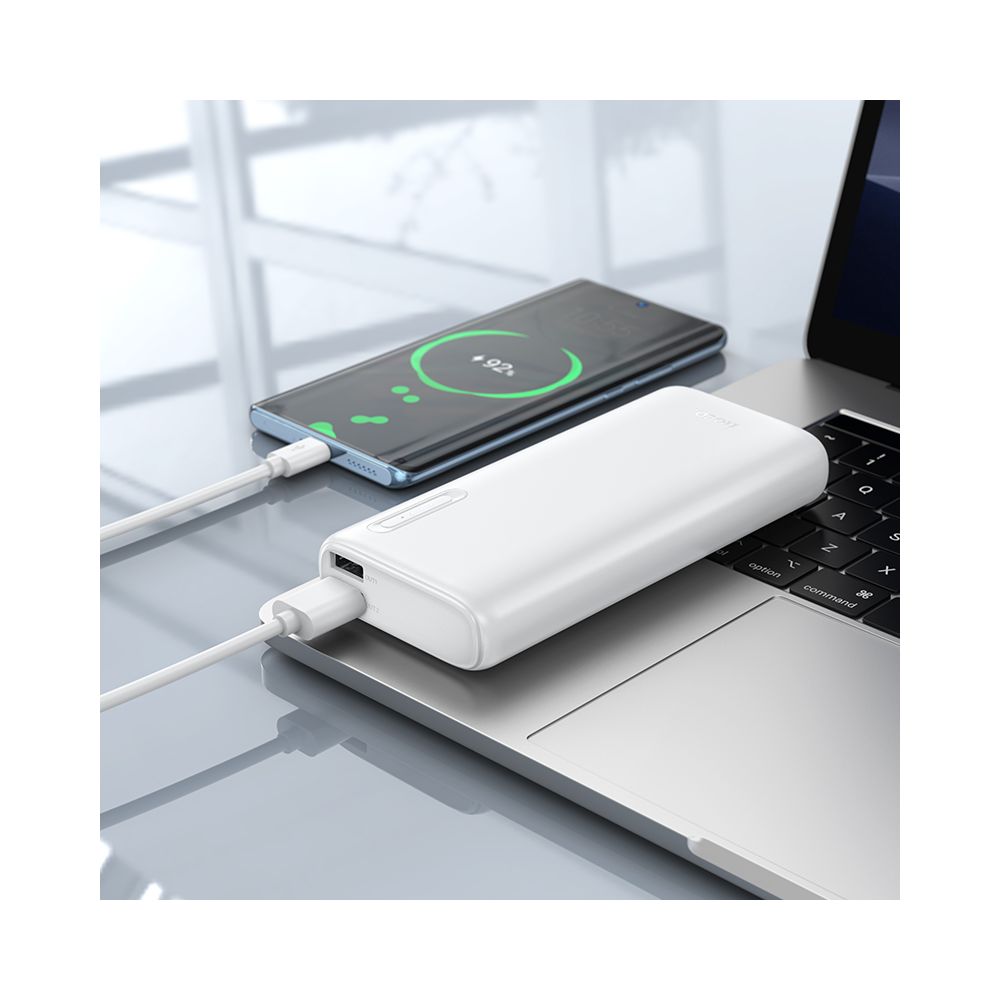Externí baterie HOCO J158A, 10000mAh, 10W, 2 x USB-A, bílá