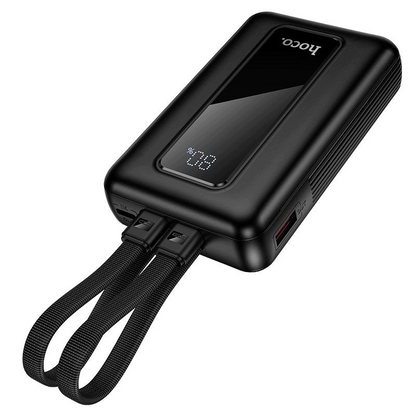 Externí baterie HOCO J162, 10000mAh, 22.5W, QC + PD, 1 x Lightning - 1 x USB-A - 2 x USB-C, Černá