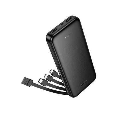 Externí baterie HOCO J163, 10000mAh, 10W, 1 x Lightning - 1 x microUSB - 2 x USB-A - 1 x USB-C, Černá