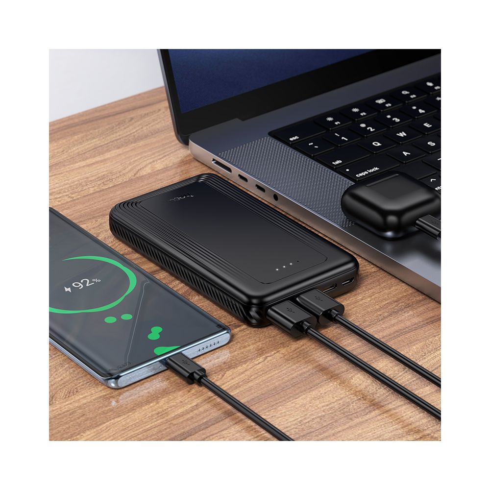 Externí baterie HOCO J165A, 10000mAh, 10W, 2 x USB-A, černá