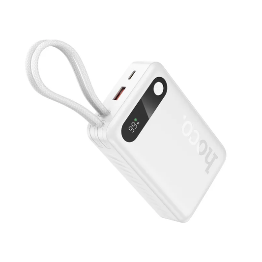 Externí baterie HOCO J171A, 20000mAh, 22,5W, QC + PD, 1 x Lightning - 1 x USB-A - 2 x USB-C, bílá