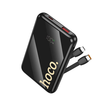 Externí baterie HOCO Q37, 10000mAh, 22,5W, QC + PD, 1 x Lightning - 1 x USB-A - 2 x USB-C, Černá