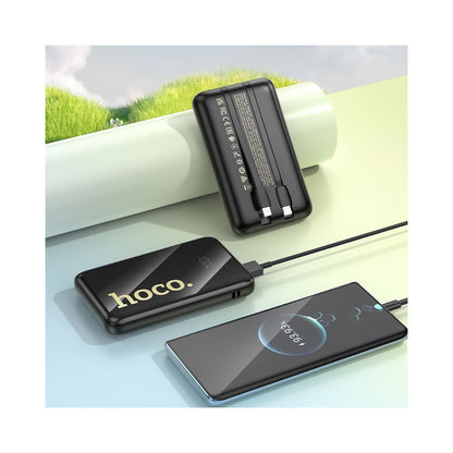 Externí baterie HOCO Q37, 10000mAh, 22,5W, QC + PD, 1 x Lightning - 1 x USB-A - 2 x USB-C, Černá